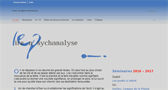 Desktop Screenshot of lire-en-psychanalyse.be
